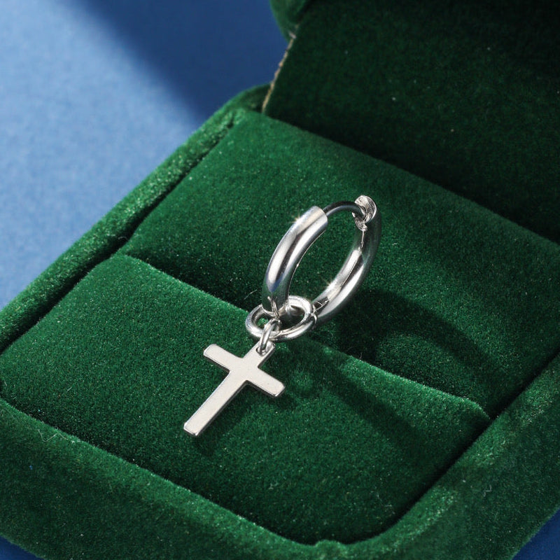 Men's Cross Earring - Modern Faith