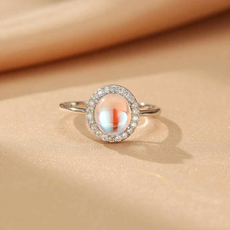 Bague Pierre de Lune – Pureté Lunaire, Argent