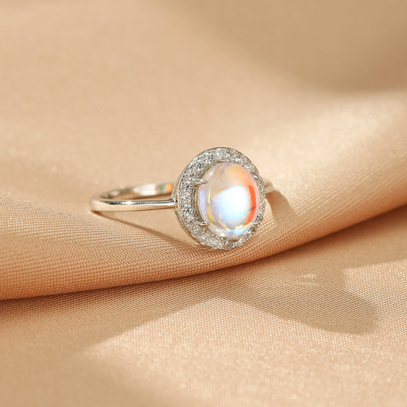 Bague Pierre de Lune – Pureté Lunaire, Argent