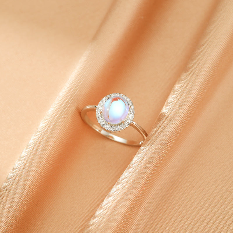 Bague Pierre de Lune – Pureté Lunaire, Argent