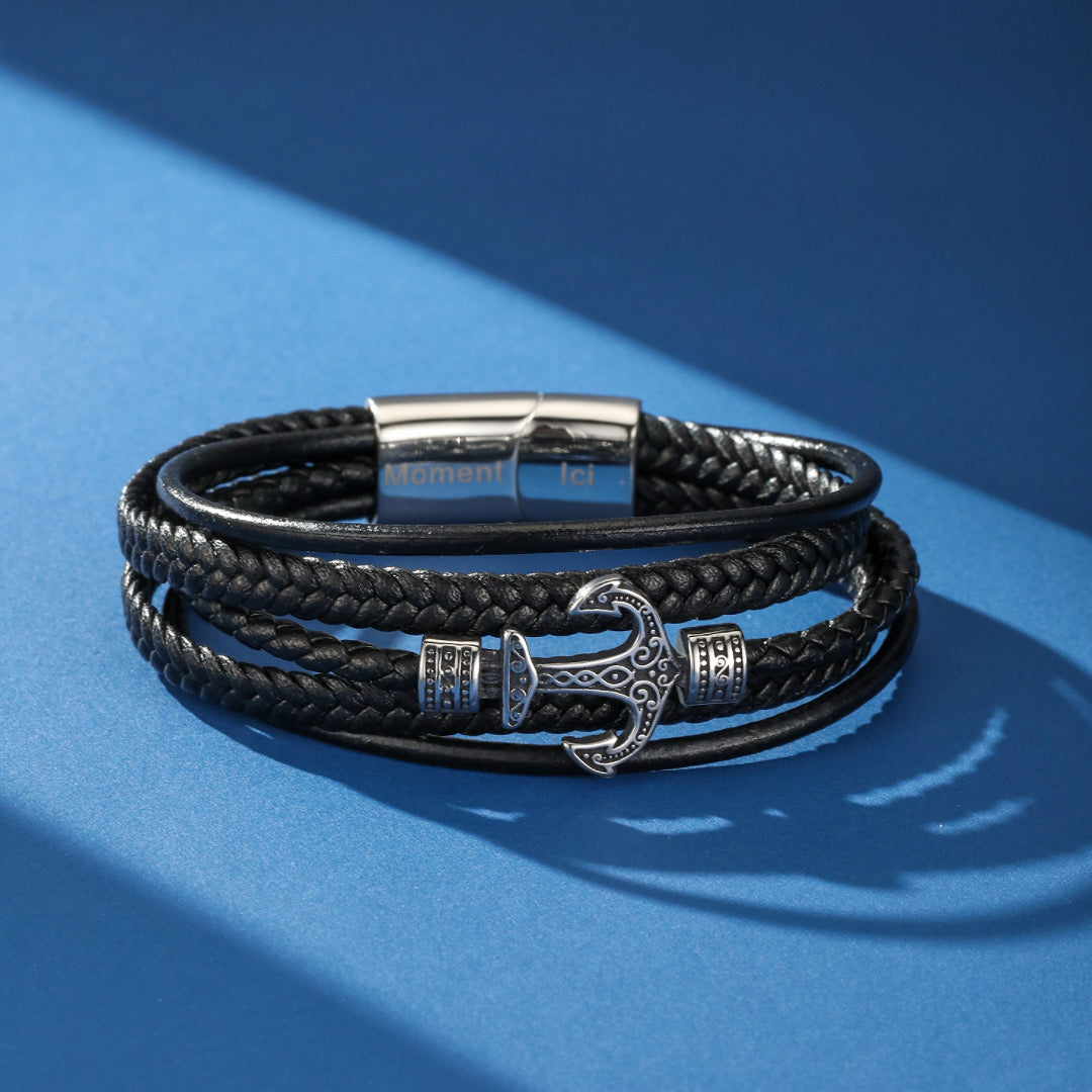 Men's Anchor Bracelet - Anchor Lines