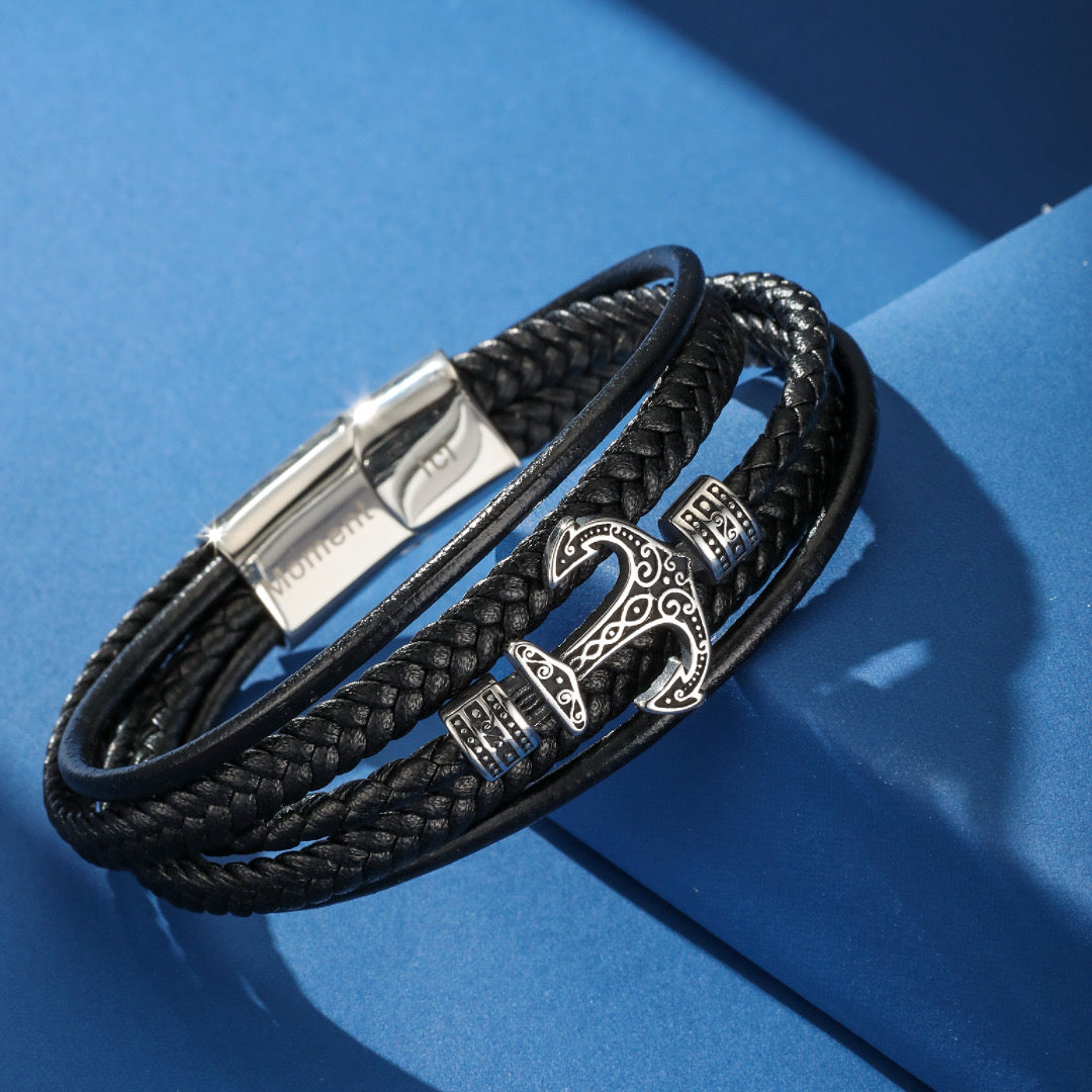 Men's Anchor Bracelet - Anchor Lines