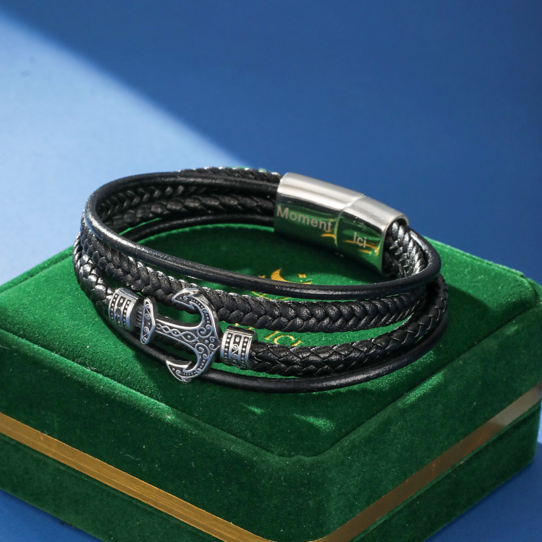 Men's Anchor Bracelet - Anchor Lines