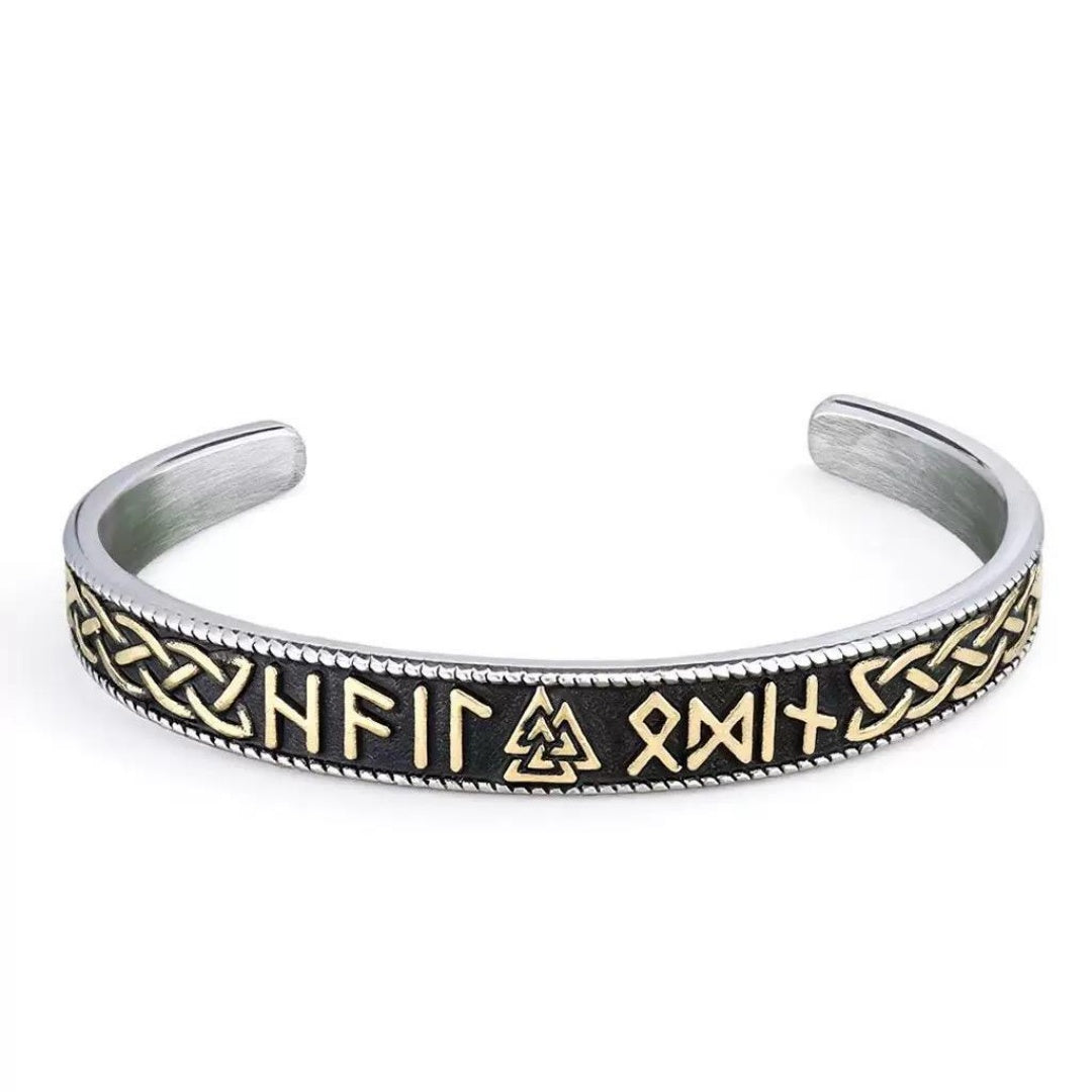 Viking Bangle Bracelet – Norse Runes