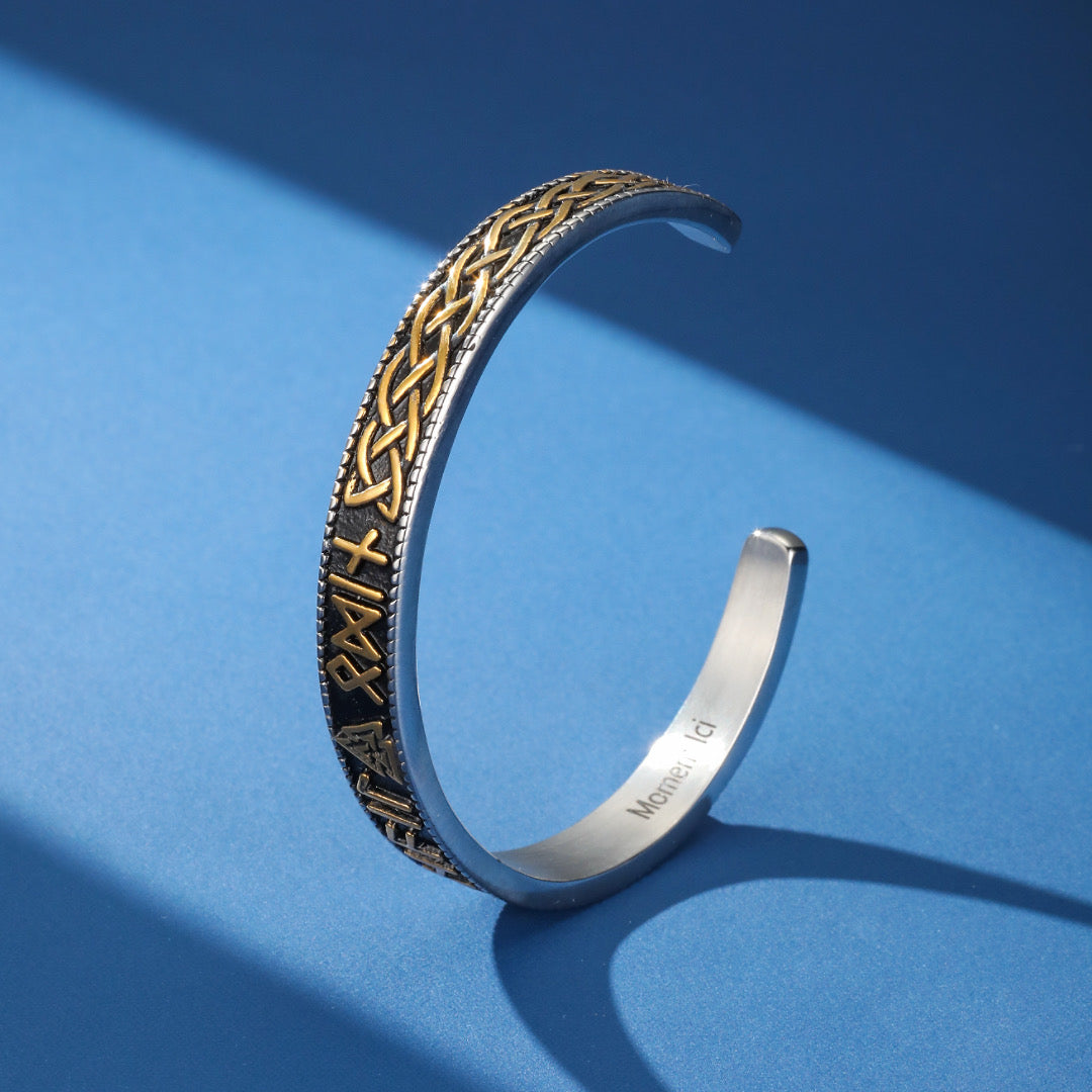 Viking Bangle Bracelet – Norse Runes