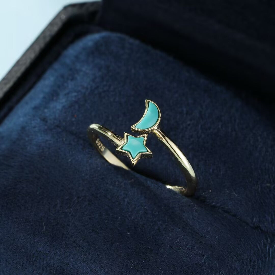 Turquoise Ring – Enchanted Sky, 925 Sterling Silver
