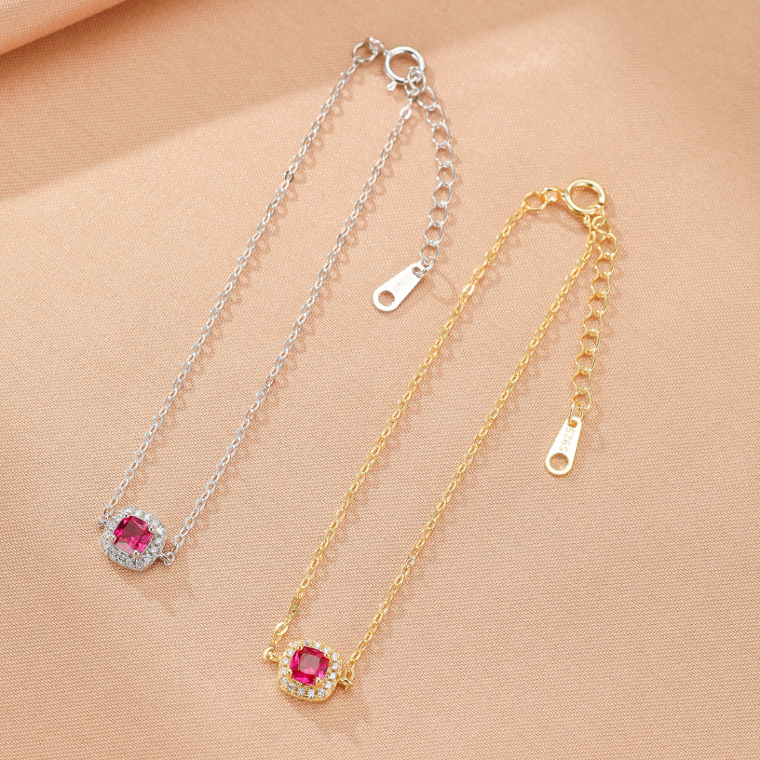 Bracelet Cornaline – Douceur Impérial, Argent