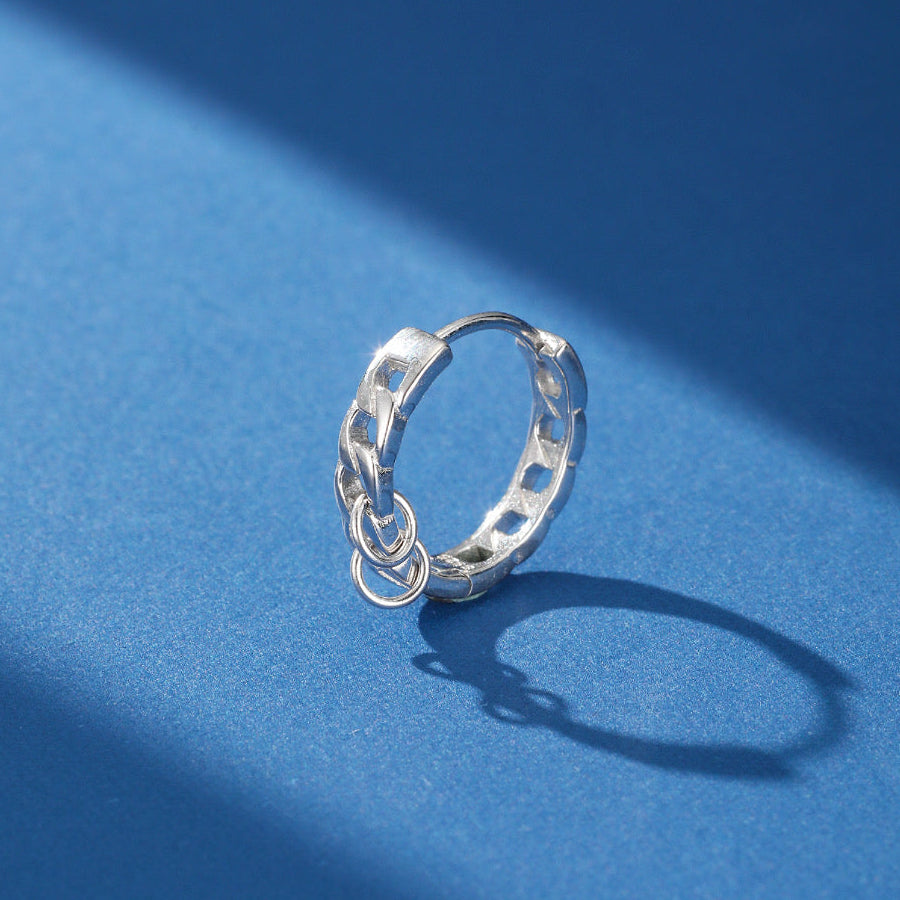 Boucles d'Oreilles Homme – Style Subtil, Argent