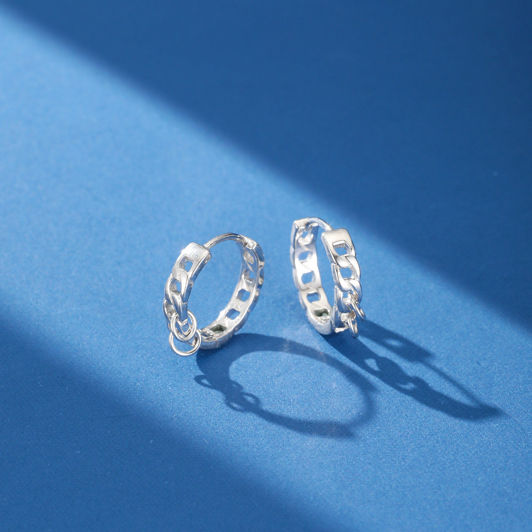Men's Earring – Subtle Style, Silver