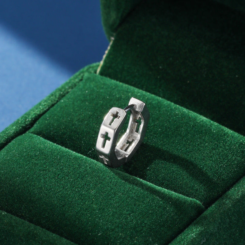 Men's Cross Earring – Graphic Faith