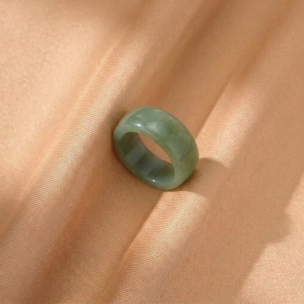 Bague Jade Néphrite – Éclat des Songes
