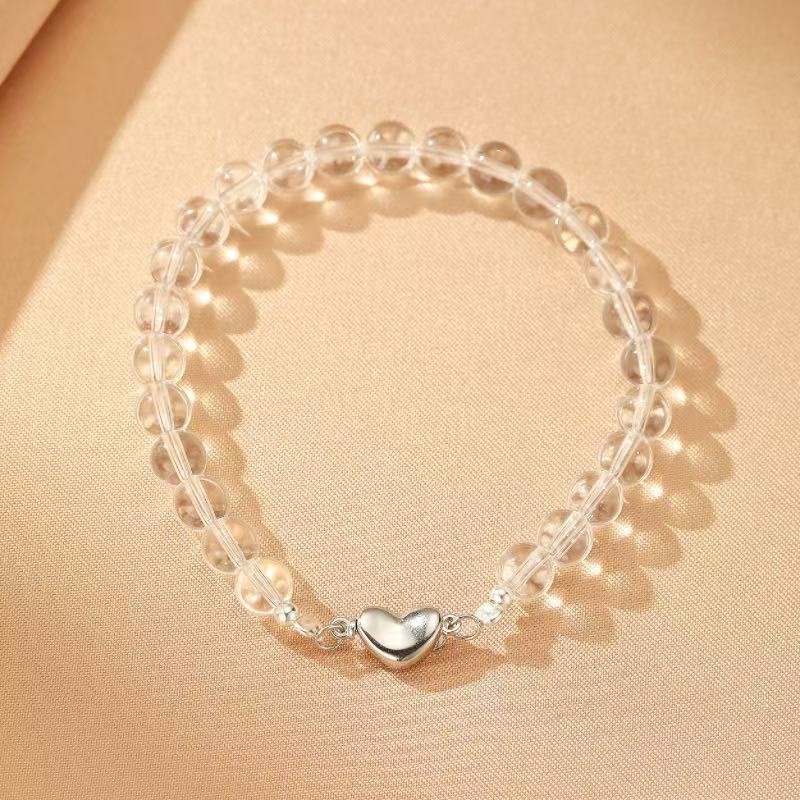 Bracelet Cristal de Roche – Pureté du Cœur, Argent