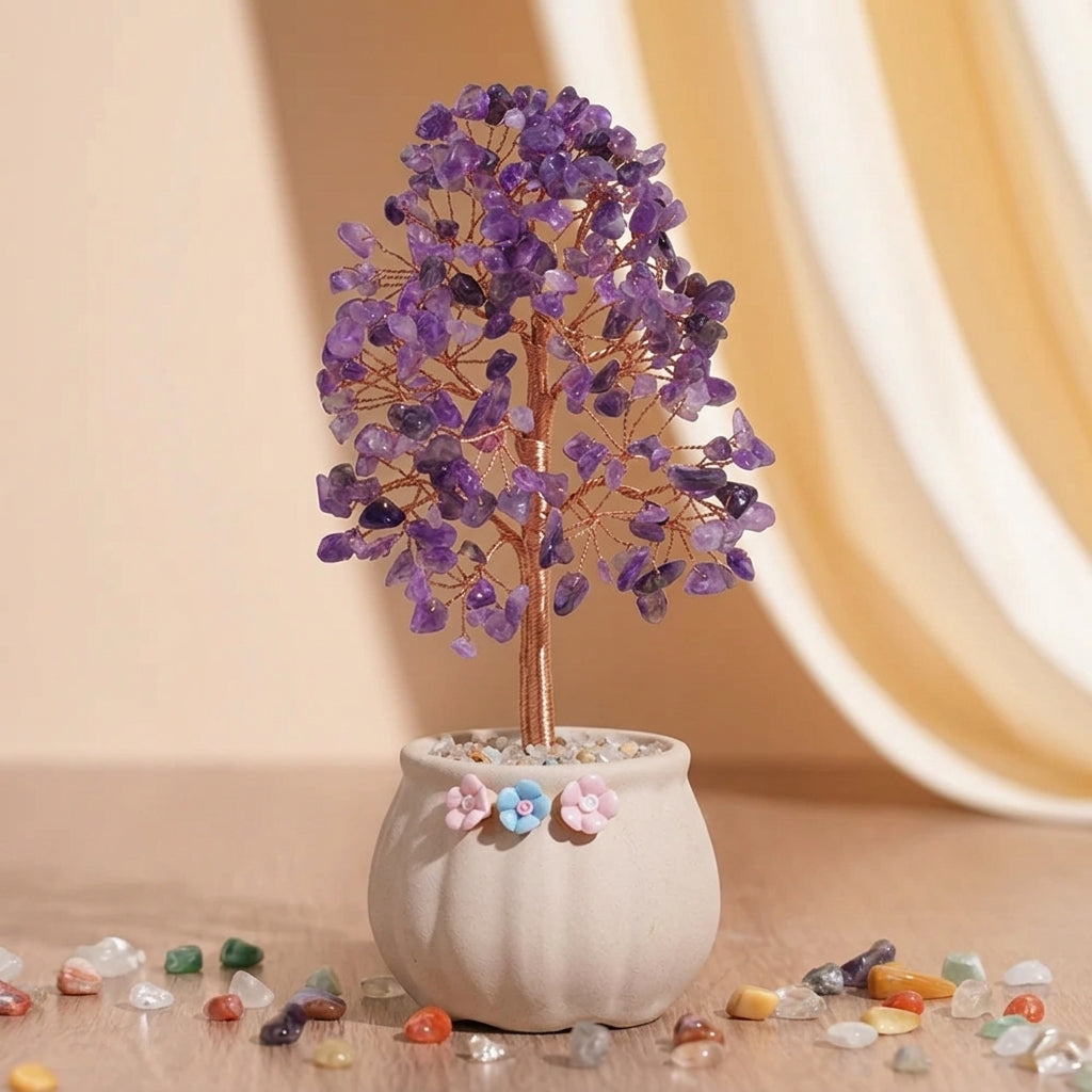 Arbre de Vie Quartz Fraise – Brume Rosée