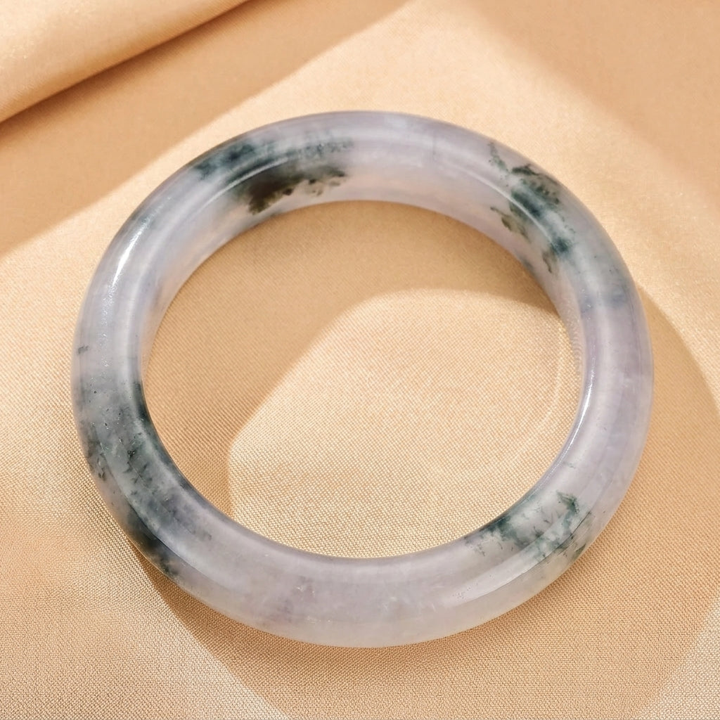Bracelet Jonc Jade Bleu – Fortune Secrète