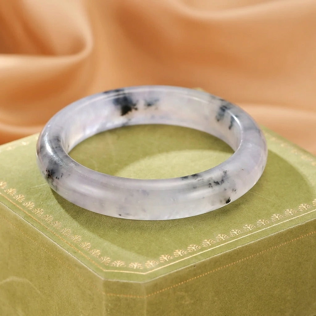 Bracelet Jonc Jade Bleu – Fortune Secrète