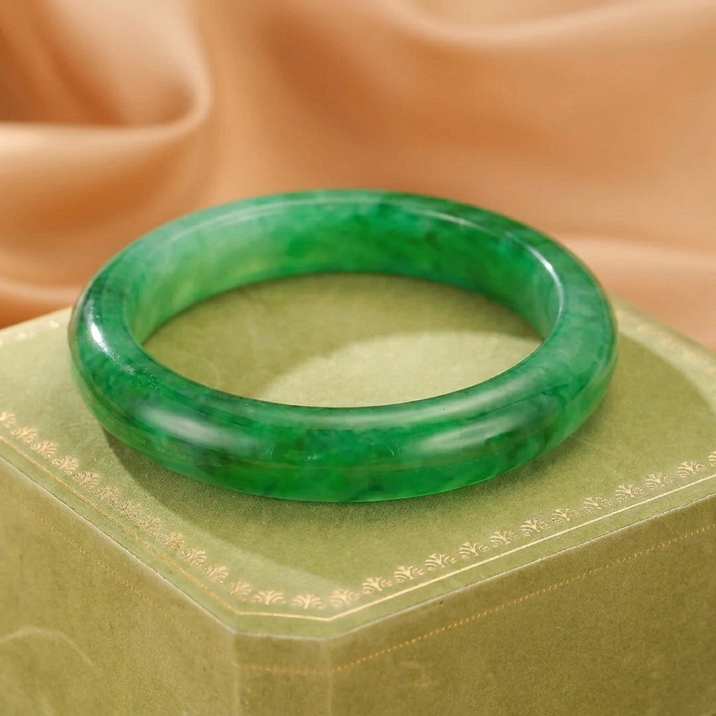 Bracelet Jonc Jade Vert – Signe du Destin