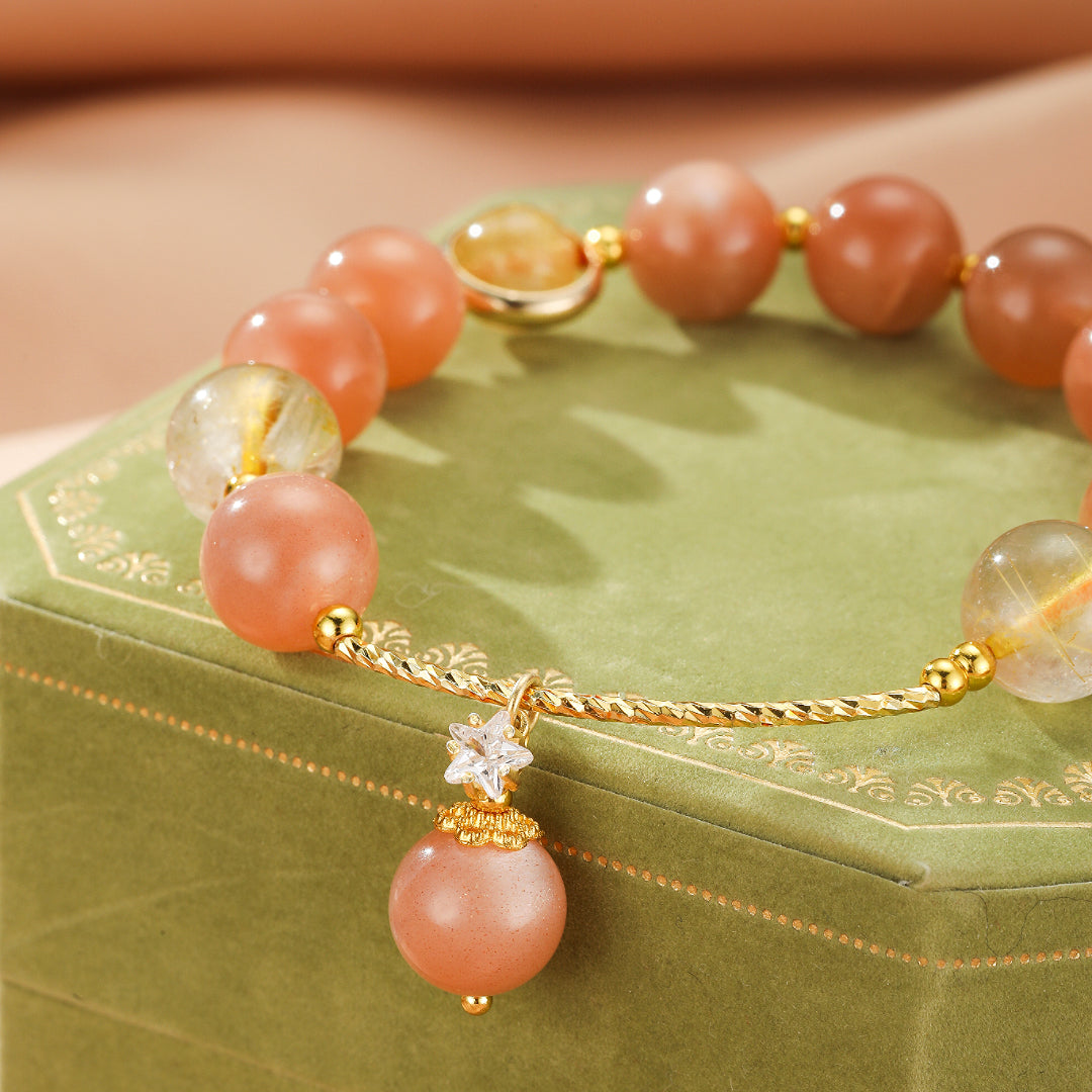 Bracelet Pierre de Soleil – Étoile Rayonnante