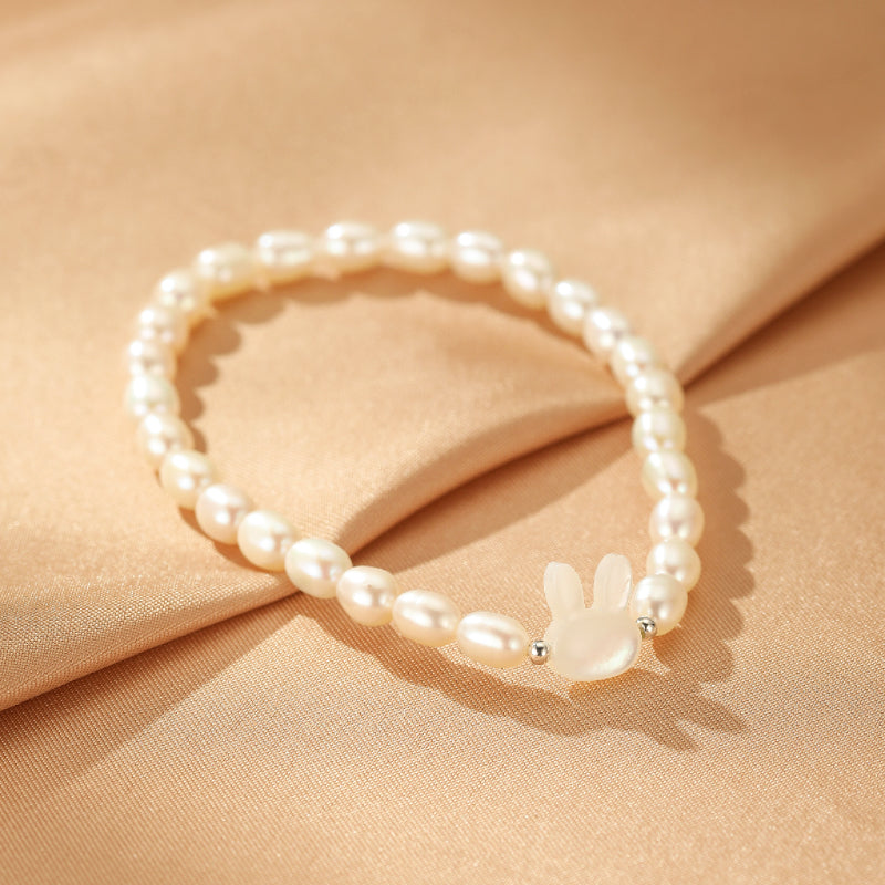 Bracelet Perle – Tendresse Lapine, Argent