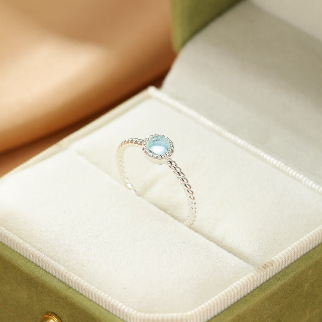 Aquamarine Ring – Brilliance of the Ocean, S925 Silver