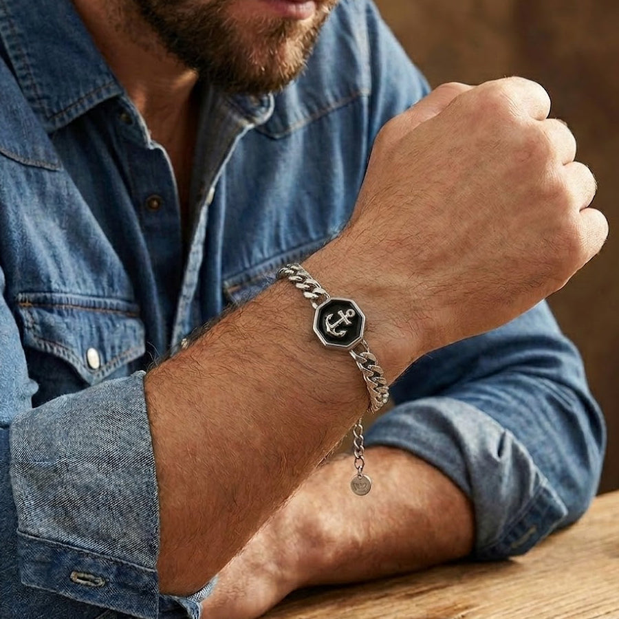Bracelet Homme Ancre – Élan Intérieur