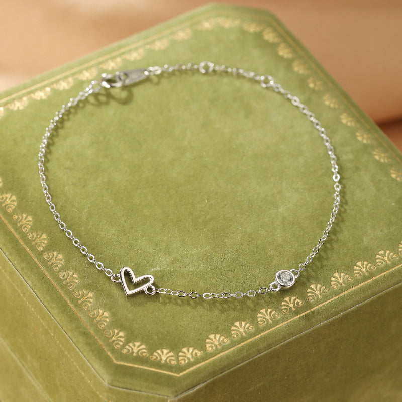 Bracelet Cœur – Éclat du Cœur, Argent