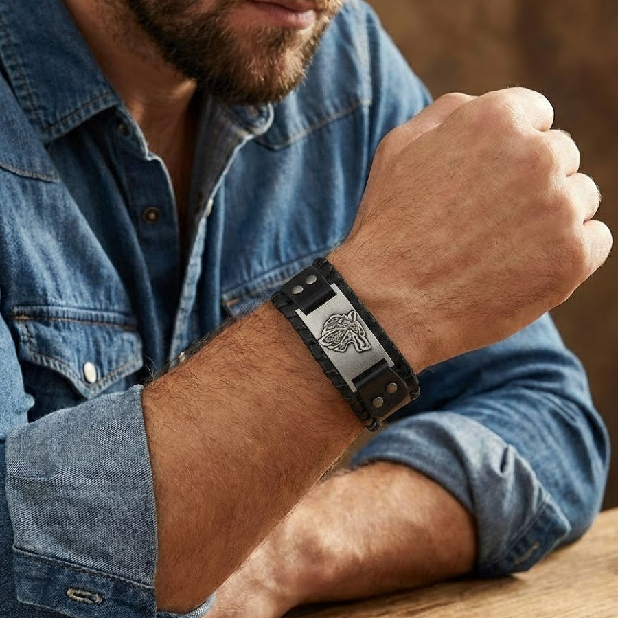 Bracelet Homme Cuir - Force Sauvage