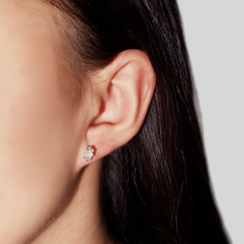 Boucles d'oreilles Aigue marine – Éclat Marin, Argent