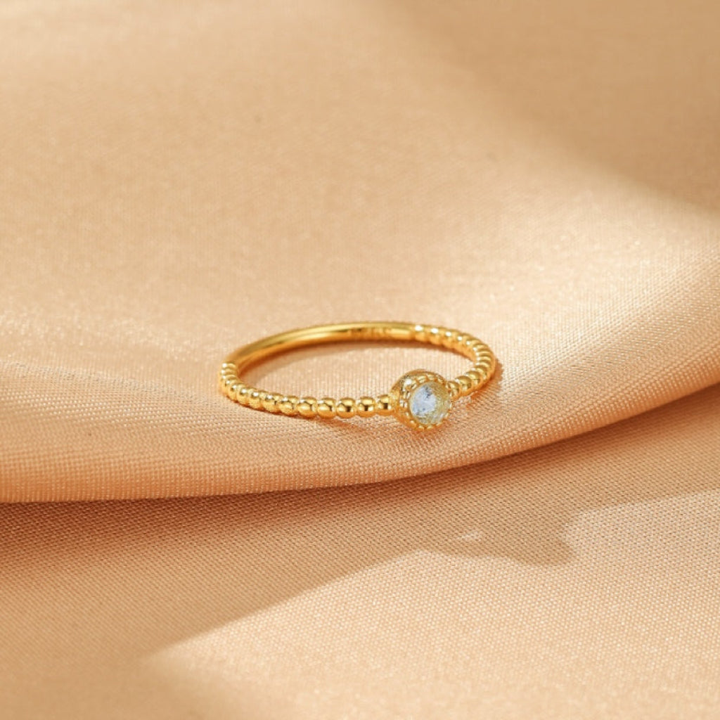 Emerald Ring – Eternal Green, Gold Plated Silver