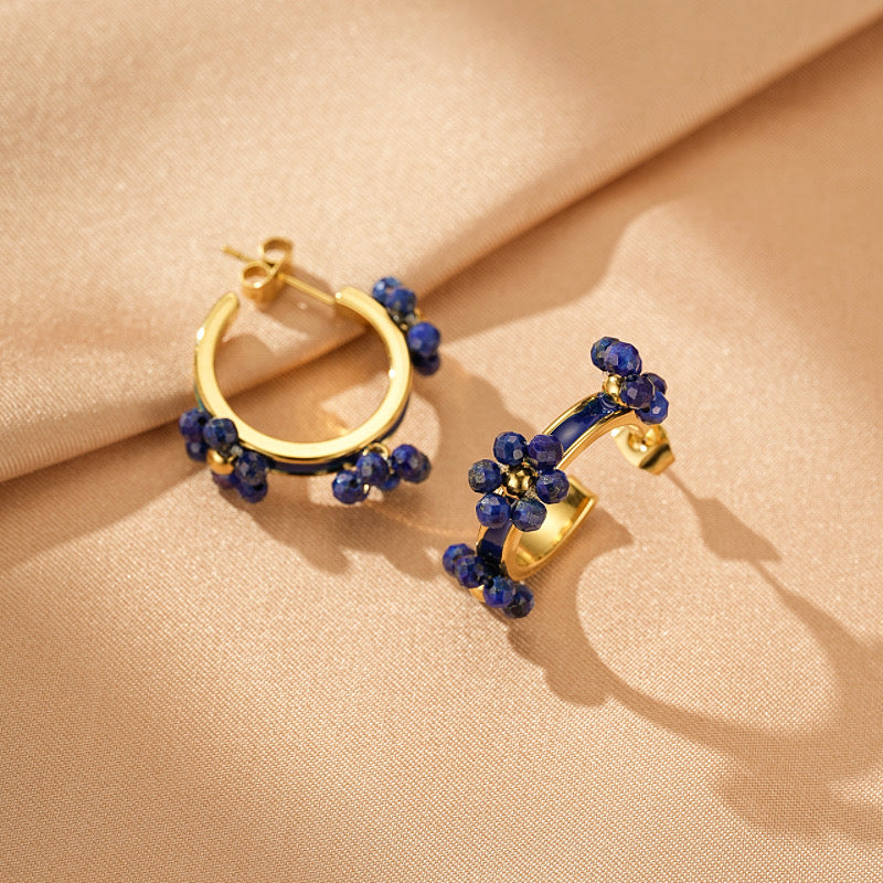 Boucles d'Oreilles Lapis Lazuli – Éclat Authentique