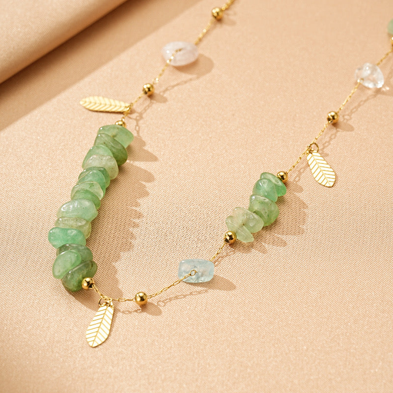 Collier Aventurine – Jardin Secret