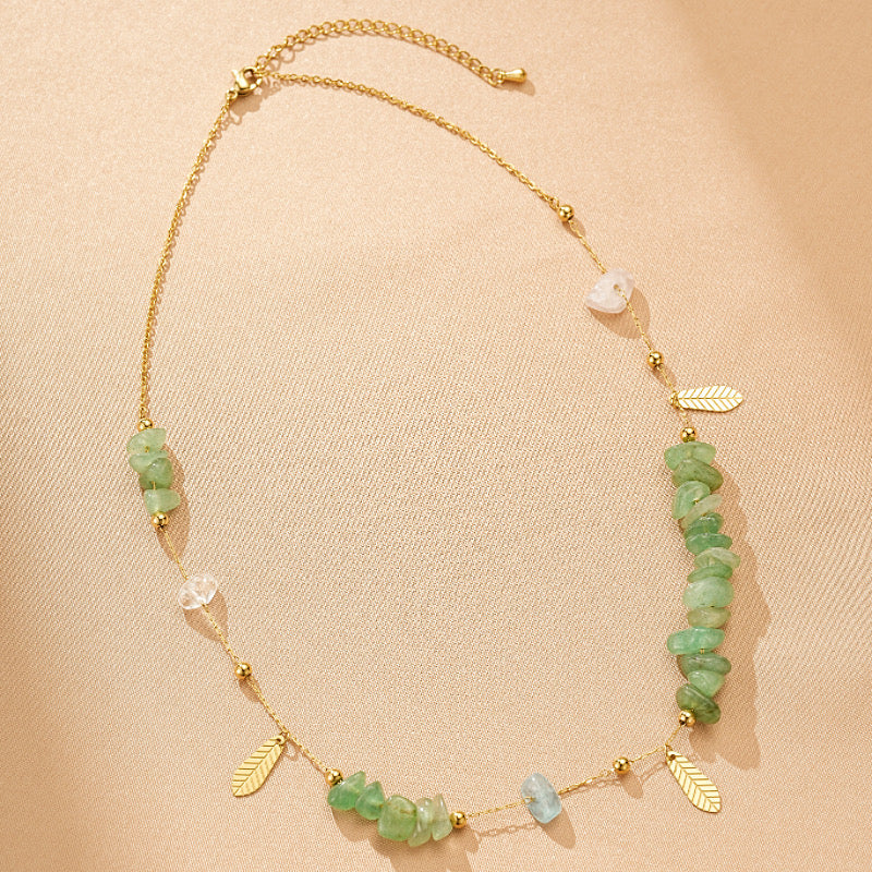 Collier Aventurine – Jardin Secret