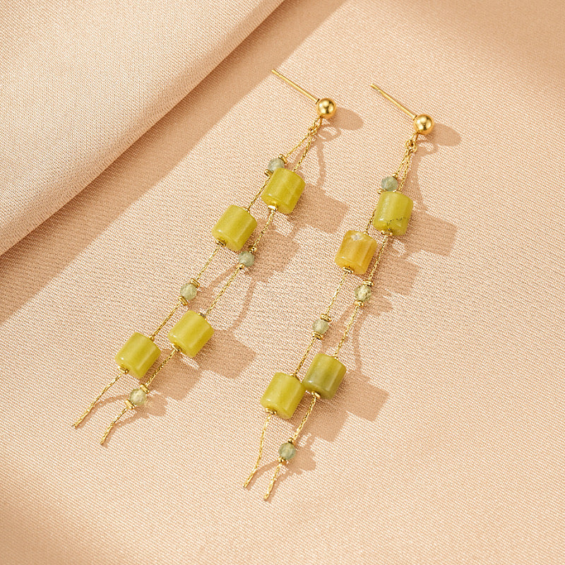 Boucles d'Oreilles Serpentine – Cascade Zen