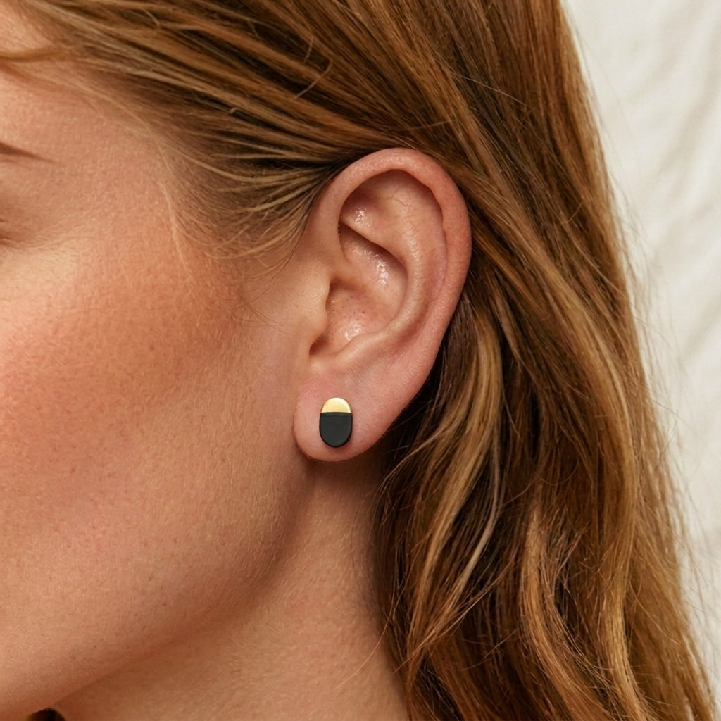 Obsidian Earrings – Dark Sheen