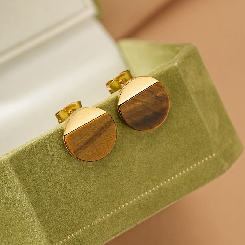 Lapis Lazuli / Tiger's Eye Earrings – Serene Radiance