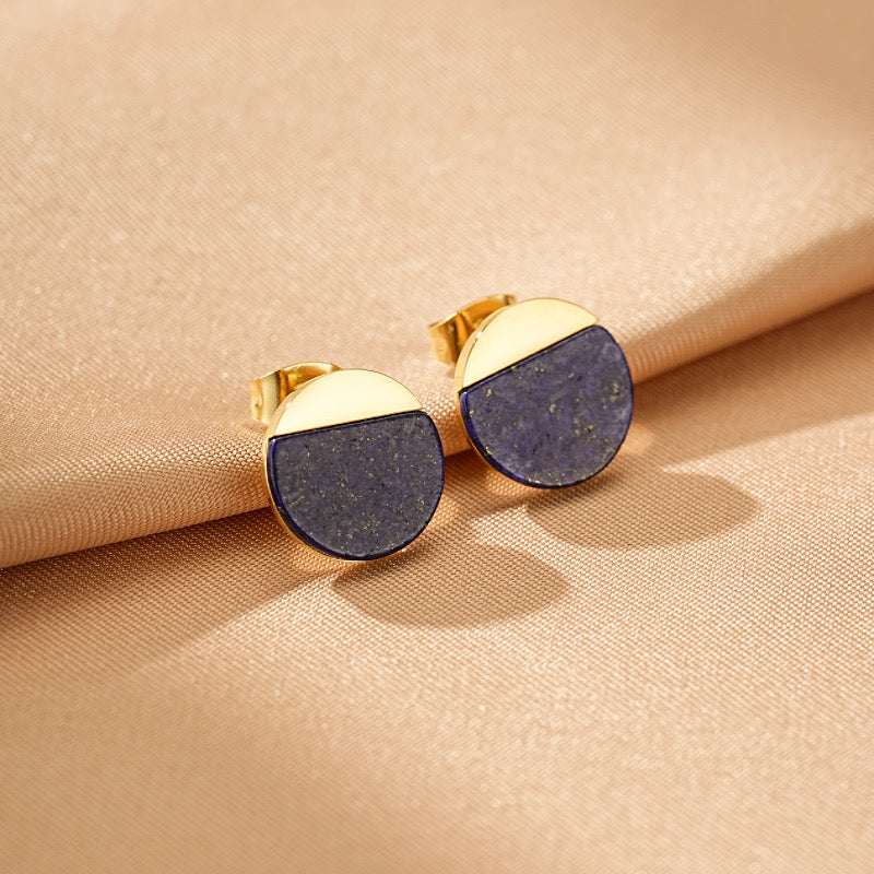 Lapis Lazuli / Tiger's Eye Earrings – Serene Radiance