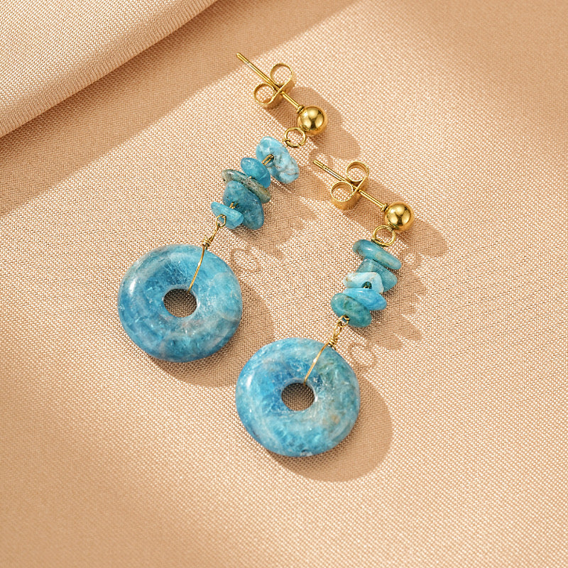 Apatite Earrings – Cerulean Dream