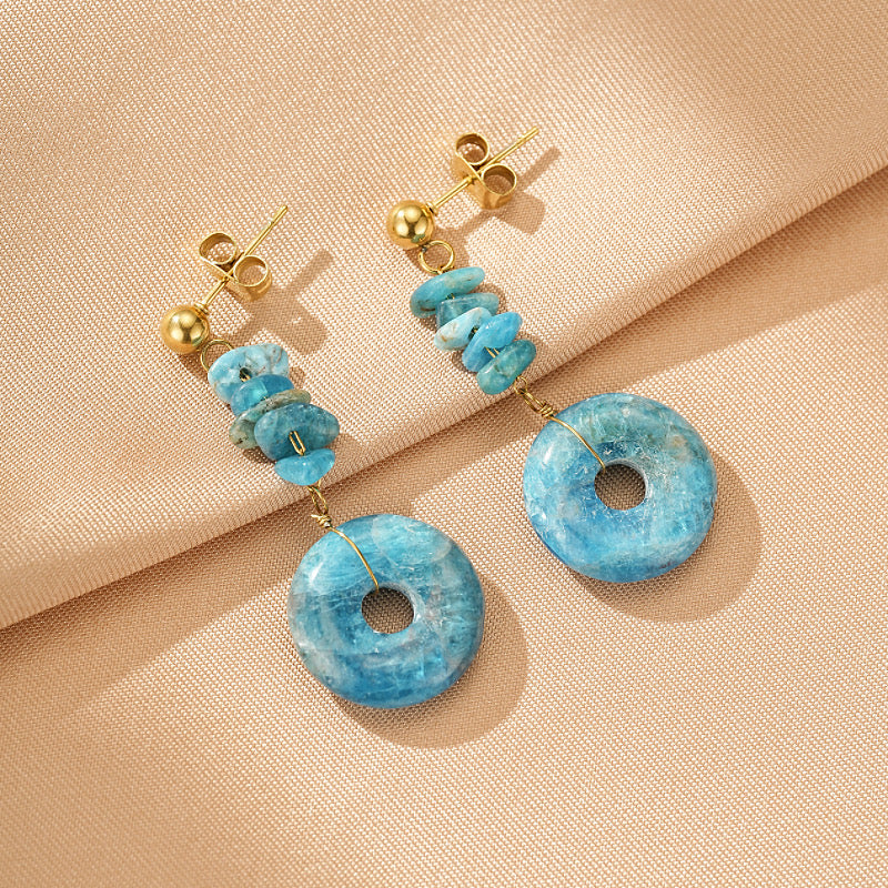 Apatite Earrings – Cerulean Dream