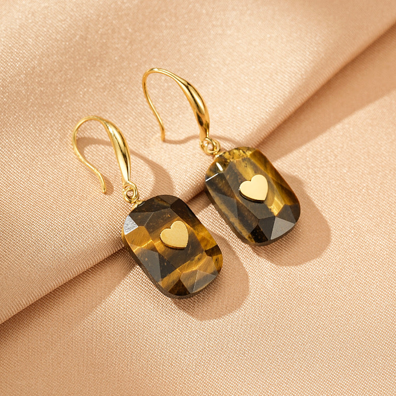 Tiger's Eye Earrings – Luminous Heart