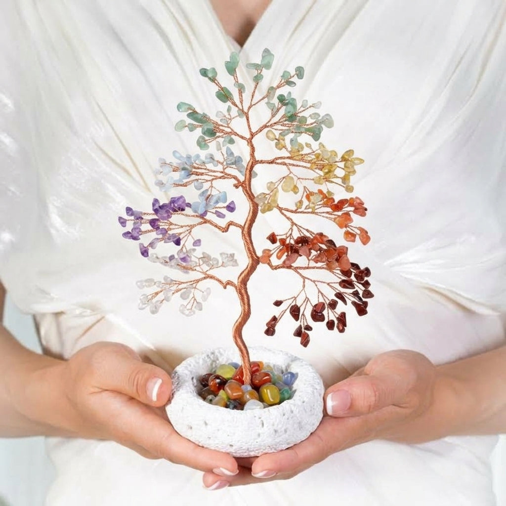 Arbre de Vie 7 Chakras – Arc-en-Ciel Sacré