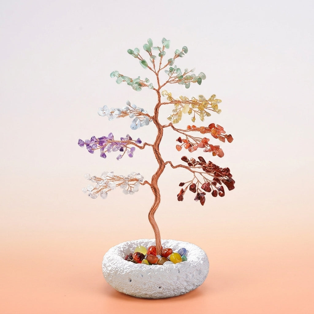 Arbre de Vie 7 Chakras – Arc-en-Ciel Sacré