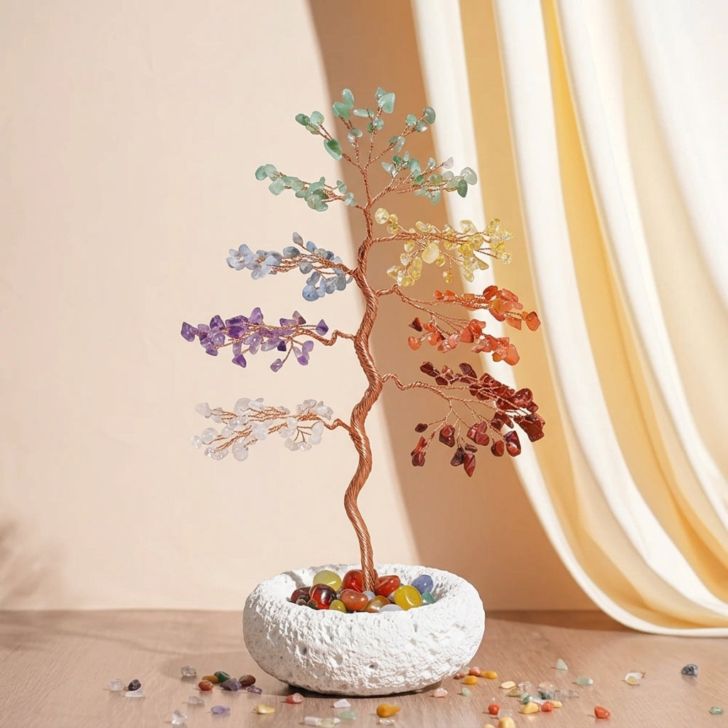 Arbre de Vie 7 Chakras – Arc-en-Ciel Sacré