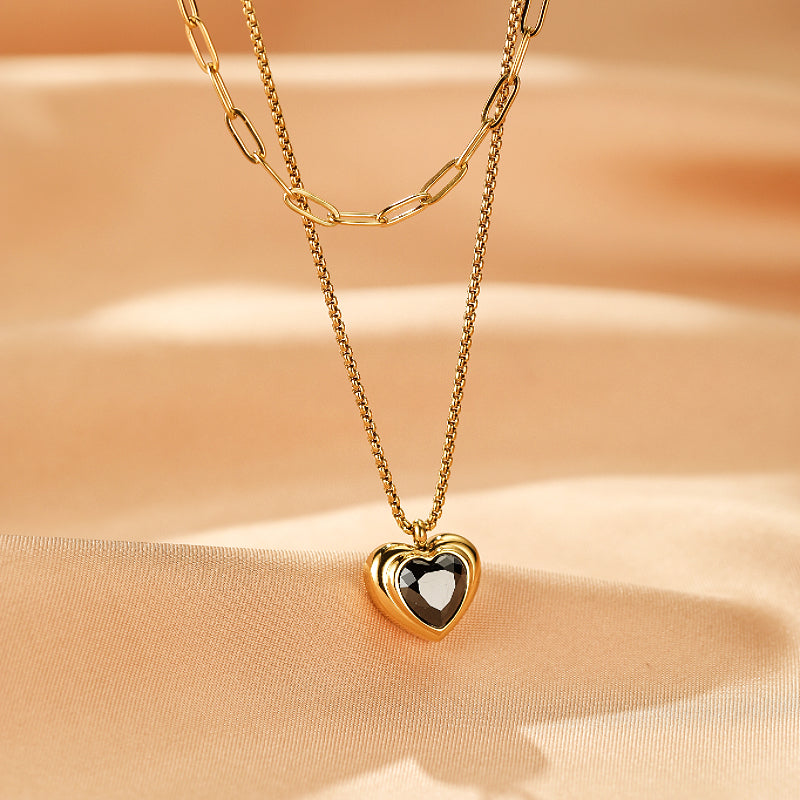 Collier Cœur – Cœur Éclatant