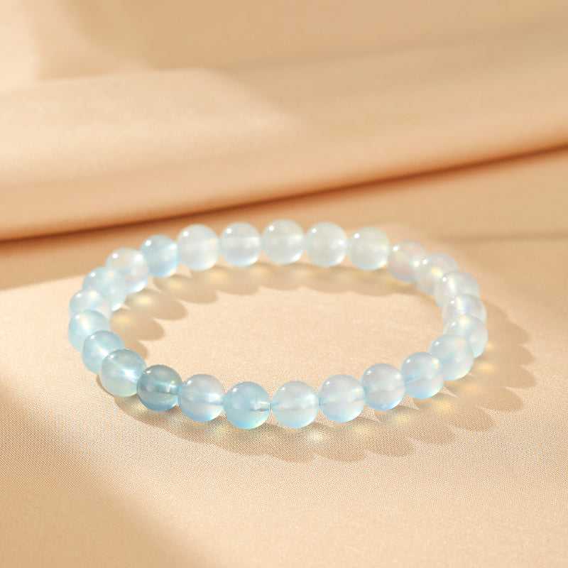 Aquamarine Bracelet – Ocean Butterfly, 925 Silver