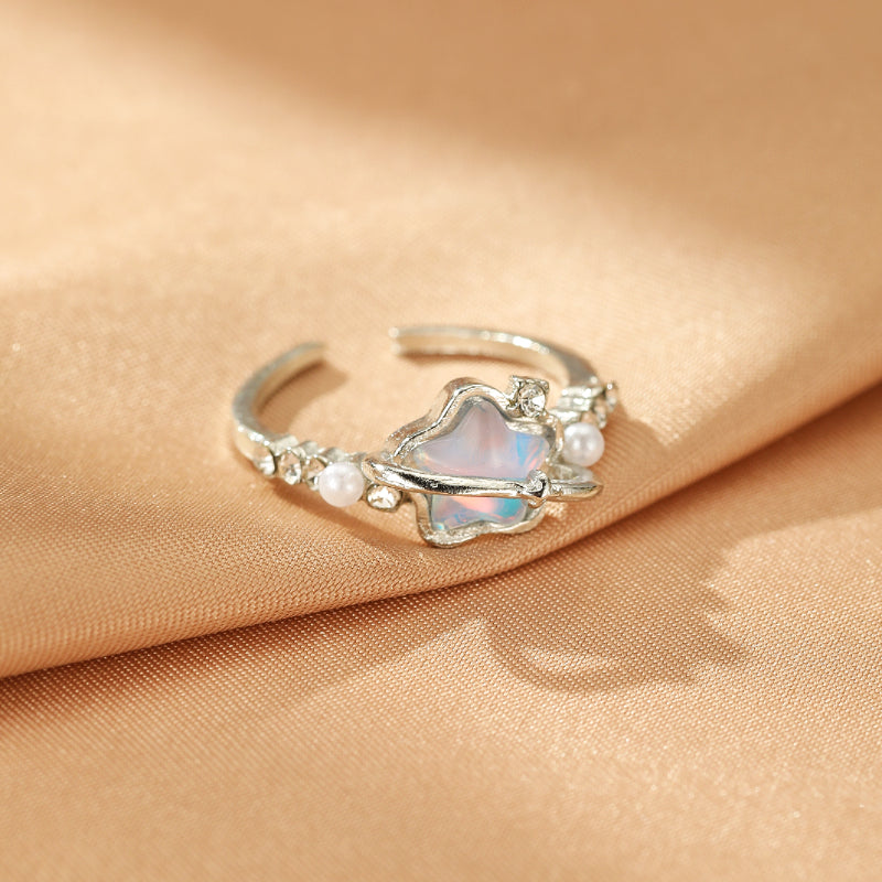Bague Opale et Perle – Rêve Lunaire