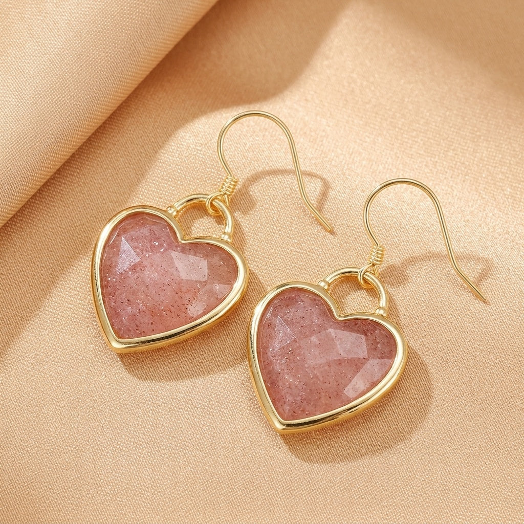 Labradorite Earrings – Mystic Heart