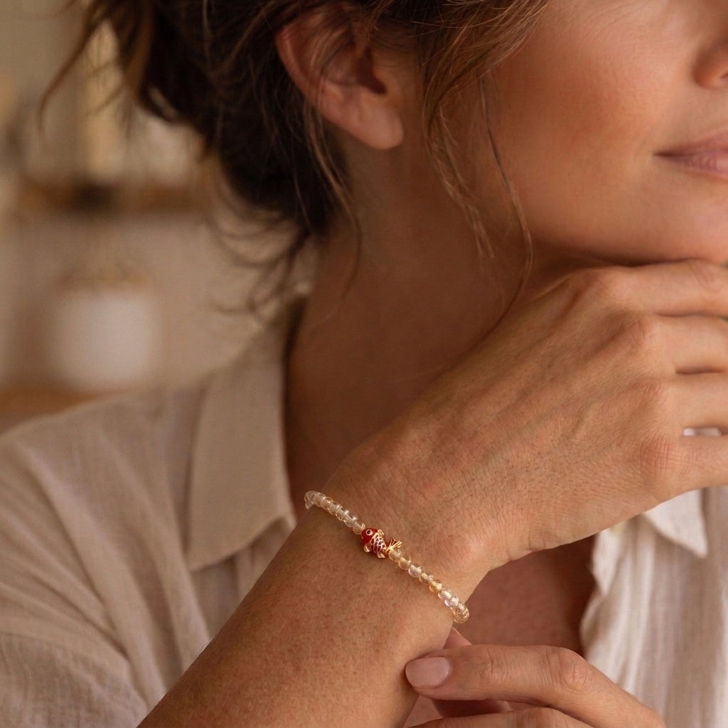 Bracelet Citrine – Poisson Porte-Bonheur