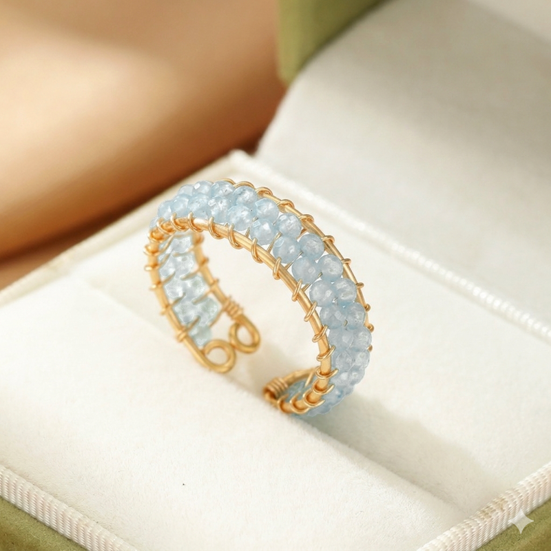 Bague Aigue marine – Trésor des Mers