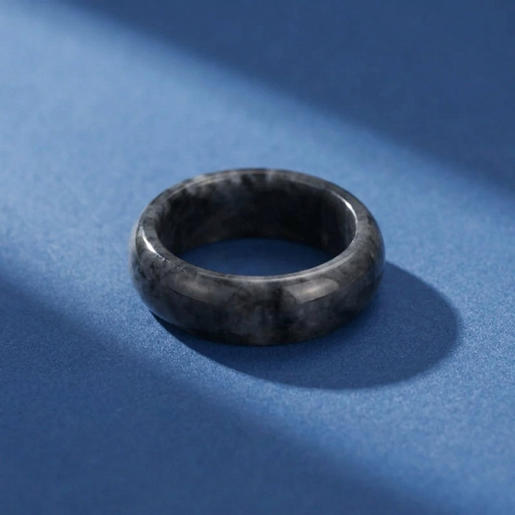 Bague Homme Jadéite Noire – Esprit Indomptable