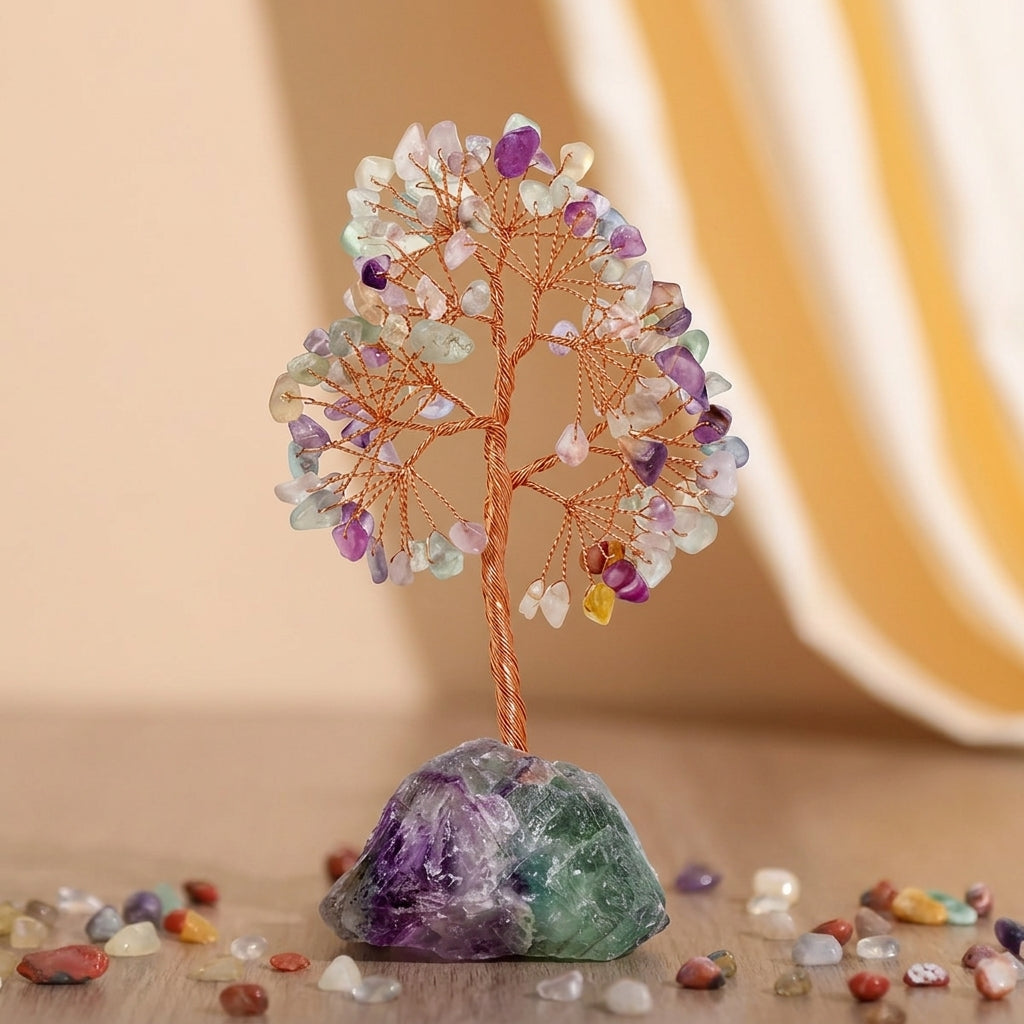 Arbre de Vie Pierres Naturelles – Sérénité Colorée