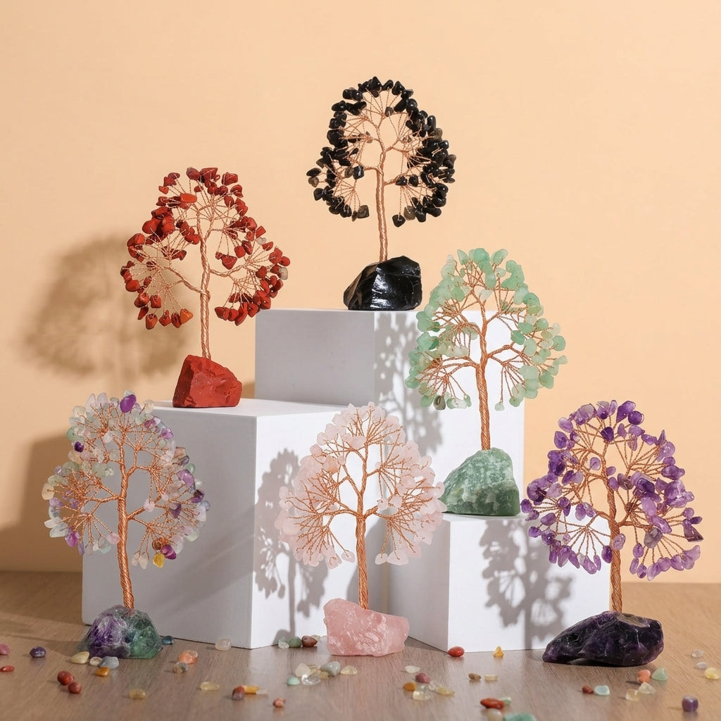 Arbre de Vie Pierres Naturelles – Sérénité Colorée